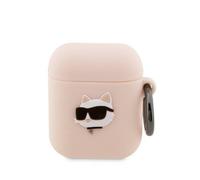 Custodia per Apple AirPods 1 Karl Lagerfeld in silicone Choupette rosa