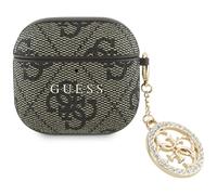 CG Mobile Custodia per AirPods 4 Guess 4G con charm e strass Marrone