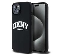 DKNY Liquid silicone arch COVER per Apple iPhone 15 Plus, Nero