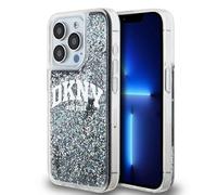DKNY Custodia Liquid Glitter Big Logo Nero - iPhone 15 Pro