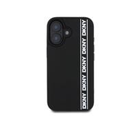 DKNY Rubber Repeat 3D Edition Cover per Apple iPhone 16, Nero