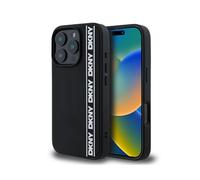 DKNY Rubber Repeat 3D Edition Cover per Apple iPhone 16 Pro Max, Nero