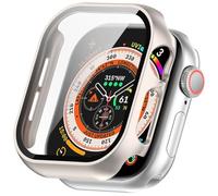 Custodia per Apple Watch 11, 42 mm, 46 mm, in vetro temperato, in policarbonato ultra sottile, per Apple Watch 11 (luce stellata, 46 mm)