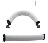 Custodia per archetto cuffie Audio-Technica MSR7 M50X M40X M30X M20X, protezione in neoprene microelastico con cerniera, custodia antipolvere e resistente all'usura per serie ATH, colore nero (bianco)