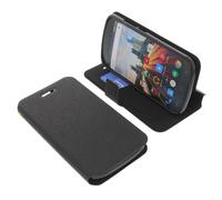 Custodia per Archos 50e Helium Telefono Smartphone a Libro Protettiva Nera