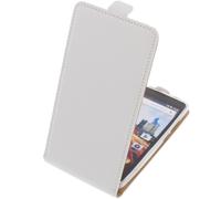 Custodia per Archos 50f Helium Custodia Cellulare Modello Flip Custodia Bianca