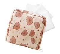 Custodia per assorbenti sanitari - Borsa portatile con stampa tampone | Graziosa borsa per proteggere e organizzare discretamente assorbenti e tamponi, ideale per il lavoro, Multicolore, A, Unisex