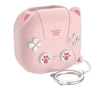 Custodia per auricolari 3D in stile cartone animato copertura protettiva per Samsung Galaxy Buds Live/2/Pro/2 Pro/FE rosa chiaro