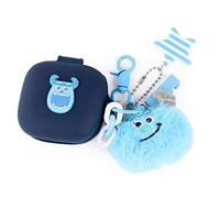 Custodia per auricolari Beats Fit Pro 2021, XMBYGY Custodia di ricarica in silicone per cuffie Beats Fit Pro Cartoon con protezione per cordino portachiavi bambola carina
