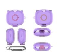 Custodia per auricolari Beats Powerbeats Pro 2, in TPU, morbida, antiurto, a prova di caduta, per Beats Powerbeats Pro 2 (viola trasparente)