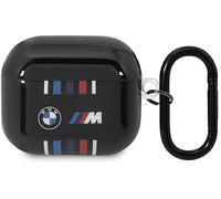 Custodia per AirPods 3 BMW con linee multicolore, nera