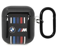 CUSTODIA PER AURICOLARI BMW Custodia con logo per AirPods 1 e 2, Nero