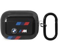 CUSTODIA PER AURICOLARI BMW Custodia con strisce tricolore per AirPods Pro 2, Nero