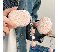 Custodia per auricolari con fiocco, design floreale minimalista a rose, compatibile con Huawei FreeBuds Pro 4, FreeBuds serie 5, 4E, SE2, SE3, 6i, custodia protettiva per auricolari Bluetooth con moll