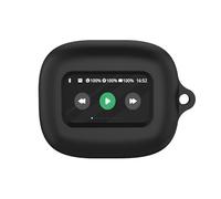 Custodia per auricolari, custodia protettiva in silicone per JBL Live Flex 3, antiurto, antipolvere, custodia di ricarica (nero)