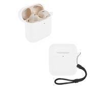 Custodia per auricolari Marshall Minor IV, yystao, in morbido silicone, compatibile con Marshall Minor IV, con cordino, antipolvere, antiurto e durevole, colore: bianco
