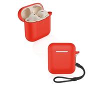 Custodia per auricolari Marshall Minor IV, yystao in silicone morbido compatibile con Marshall Minor IV, con cordino, antipolvere, antiurto e durevole, rosso