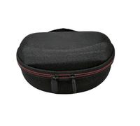 Custodia per auricolari nera, custodia rigida da viaggio, custodia di ricambio per cuffie sovraurali