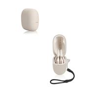 Custodia per auricolari Panasonic RB-F10, yystao, custodia morbida in silicone compatibile con Panasonic RB-F10, con cordino, antipolvere, antiurto e durevole, bianco