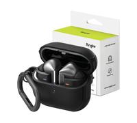 Ringke Onyx Magnetic Compatibile con Cover Samsung Galaxy Buds 3 Pro / 3/3 FE, Custodia Antiurto Robusta Strutturato TPU con Moschettone Compatibile con Ricarica Magnetica - Black