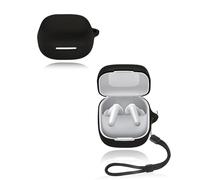 Custodia per auricolari wireless Anker Soundcore P31i, yystao custodia protettiva in morbido silicone compatibile con Anker Soundcore P31i, con cordino, antipolvere, antiurto e durevole, nero