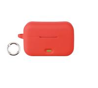 Custodia per auricolari wireless Realme Buds T500 Pro, custodia morbida in silicone compatibile con Realme Buds T500 Pro, antiurto, custodia protettiva (rosso)