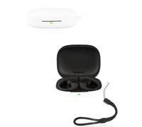 Custodia per auricolari wireless Shokz OpenFit Pro, yystao custodia protettiva in morbido silicone compatibile con Shokz OpenFit Pro, con cordino, antipolvere, antiurto e durevole, bianca