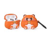 Custodia per auricolari XMBYGY di terza generazione, custodia protettiva in silicone per AirPods 3 con design carino, con portachiavi (CuteRaccoon)