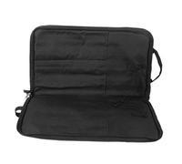Custodia per Bacchette da Batteria Portatile in Poliestere Nero | Uso Professionale e Movimento, Design Multifunzione, Aspetto Semplice, Resistente All'usura, per Bacchette