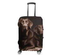 Custodia per bagagli marrone Labrador Retriever Custodie per Bagagli Approvate Tsa Valigia da Viaggio Protettore Elastico Protettore per Valigia Anti-Graffio Lavabile Adatto 19-30 Pollici -XL