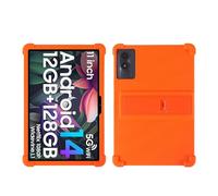 Custodia Per bambini compatibile con Blackview Tab 90 WiFi 2024 10.92'' Supporto regolabile Custodia Per tablet Antiurto Morbido Silicone Funda(Orange)