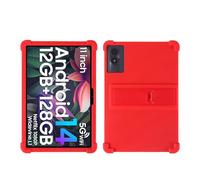 Custodia Per bambini compatibile con Blackview Tab 90 WiFi 2024 10.92'' Supporto regolabile Custodia Per tablet Antiurto Morbido Silicone Funda(Red)