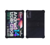 Custodia Per bambini compatibile con Blackview Tab 90 WiFi 2024 10.92'' Supporto regolabile Custodia Per tablet Antiurto Morbido Silicone Funda(Black)