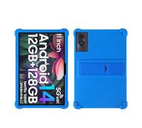 Custodia Per bambini compatibile con Blackview Tab 90 WiFi 2024 10.92'' Supporto regolabile Custodia Per tablet Antiurto Morbido Silicone Funda(Dark Blue)