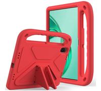 Custodia per bambini compatibile con Honor Pad X8A 11" rilasciato nel 2024, leggera, antiurto, con maniglia di supporto, adatta ai bambini, antiurto, custodia protettiva + tracolla (rosso)