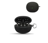 Custodia per Baseus Inspire XC1 Wireless Headphones,daunke Soft Silicone Custodia delicata sulla pelle con fibbia rotonda, protezione completa, colore nero