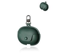 Custodia per Baseus MC1 Pro Wireless Earbuds, yystao PU Custodia in pelle compatibile con Baseus MC1 Pro, con moschettone, antipolvere, antiurto e durevole