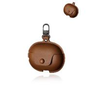 Custodia per Baseus MC1 Pro Wireless Earbuds, yystao PU Custodia in pelle compatibile con Baseus MC1 Pro, con moschettone, antipolvere, antiurto e durevole