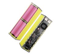 Custodia per batteria ad alta capacità 8x18650 45WPD ricarica rapida Trasparenti ABS Shell Con Luce LED Clear Abs Powerbanks Caso Con Led