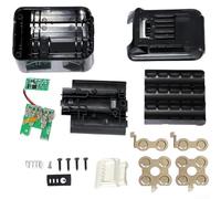 Custodia per batteria da 12 V compatibile con BL1041B, guscio di ricambio in ABS con scheda di protezione, kit di montaggio fai da te per utensili elettrici a 6 celle, accessori neri (1 set)