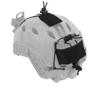 Custodia per Batteria Nvg per Casco Tattico, Sistema di Ritenzione del Casco Regolabile e Rapido, Porta Batteria T con Borsa per Contrappeso(Black)