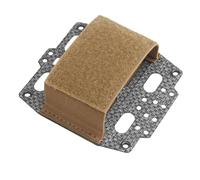 Custodia per Batteria Nvg per Casco Tattico, Sistema di Ritenzione del Casco Regolabile e Rapido, Porta Batteria T con Borsa per Contrappeso(Brown)