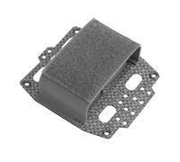 Custodia per Batteria Nvg per Casco Tattico, Sistema di Ritenzione del Casco Regolabile e Rapido, Porta Batteria T con Borsa per Contrappeso(Gray)