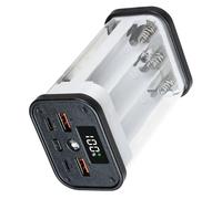 Custodia per batteria per Powerbank 22, 5 W con, White | Custodia trasparente per batteria per da 22, 5 W, rimovibile per prolungare la durata della