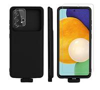 Custodia per batteria per Samsung Galaxy A52, 5000 mAh Backup Power Bank Batteria esterna Portatile di Ricarica Copertura Caricatore caso con A52 Screen Protector Vetro Fotocamera Protector