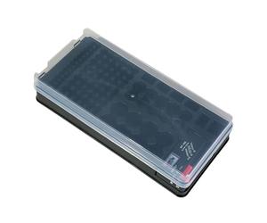 Custodia per batteria - Struttura organizzativa a 116 griglie, layout di supporto multi-slot portatile, design del vano protettivo durevole | Scatola di immagazzinaggio della batteria, e