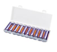 Custodia per batterie AA, supporto per batteria, organizer batterie AA | Leggero organizer per batterie per armadietto, kit di emergenza, contenitore compatto per il trasporto della batteria per