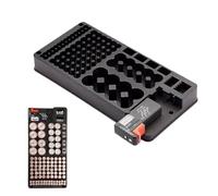 Custodia Per Batterie - Scatola Di Grande Capacità Da 36 Cm, Organizer In ABS PP HIPS, Contenitore Antipolvere Ignifugo Per Batterie A Celle DC AA AAA Da 9 V Che Garantiscono Stoccaggio Sicuro Per