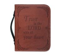 Custodia per Bibbia, custodia in PU con maniglia cerniere Bibbie Custodia per copertine per libri Accessori per Bibbie, Borsa per Bibbia per donna Accessori per trasporto