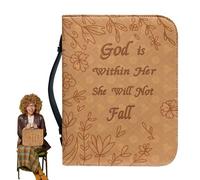 Custodia per bibbia - Premium Scripture, Carry Organizer, morbida similpelle Storage Pouch vano accessori, elegante protezione libro | Per culto Fellowship meditazione apprendimento letteratura